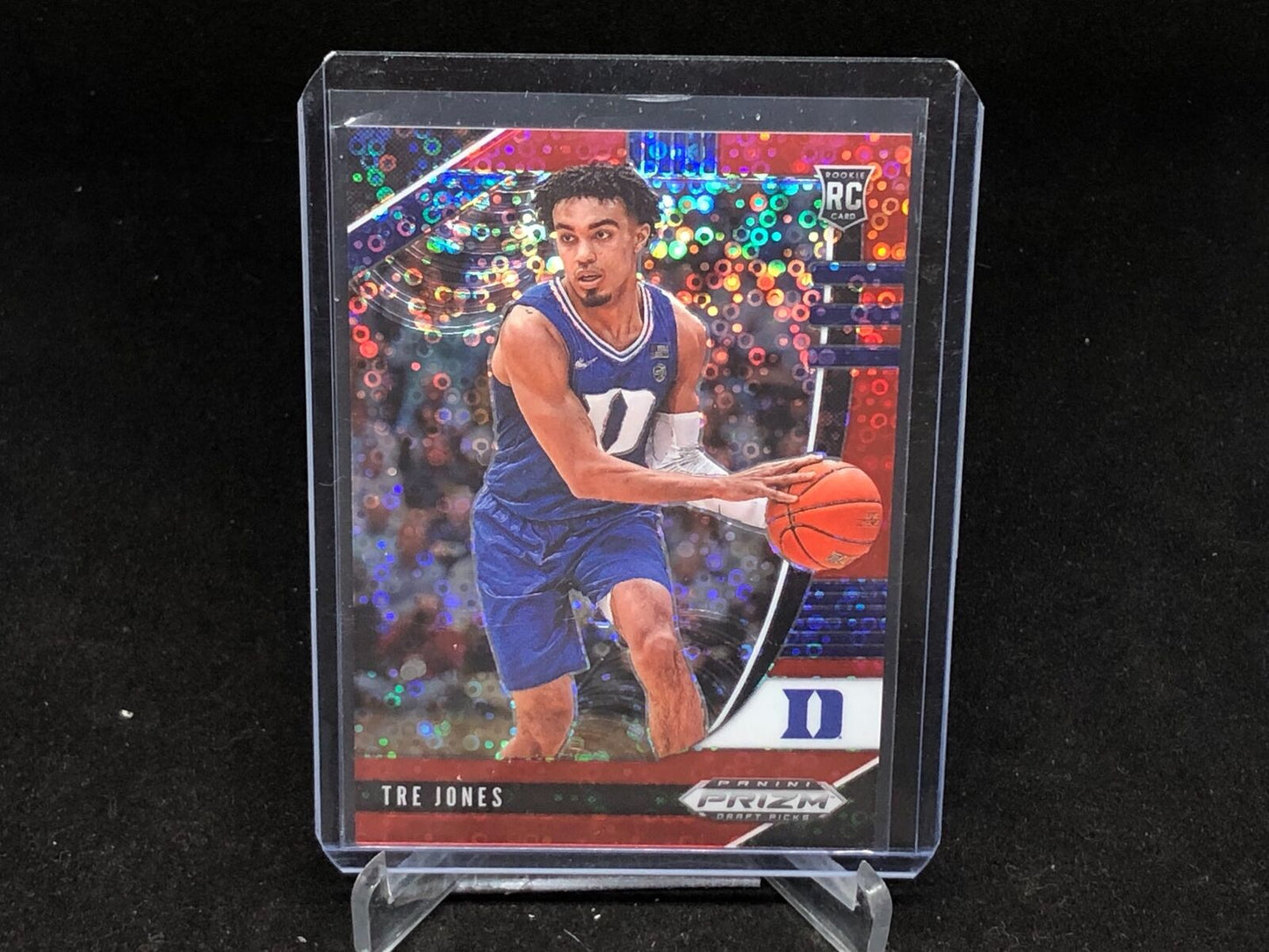 TRE JONES 2020-21 PANINI PRIZM DRAFT PICKS RED FAST BREAK PRIZM RC #D /125