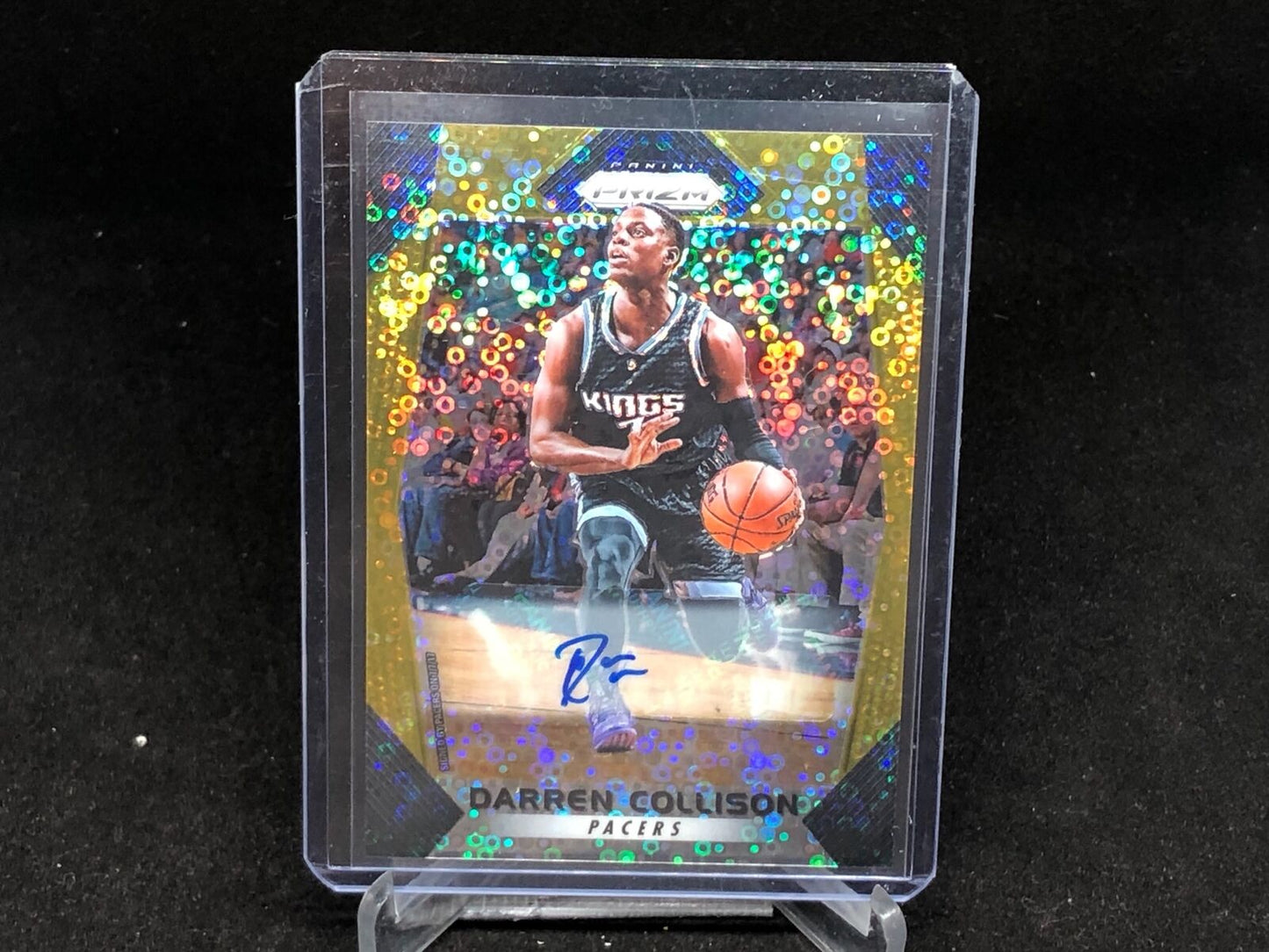 DARREN COLLISON 2017-18 PANINI PRIZM FAST BREAK GOLD PRIZM AUTO #D 7/10