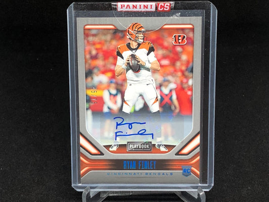 RYAN FINLEY 2019 PANINI PLAYBOOK LIGHT BLUE AUTO RC #D 45/75