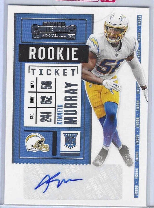 KENNETH MURRAY 2020 PANINI CONTENDERS ROOKIE TICKET VARIATION AUTO RC SP #149