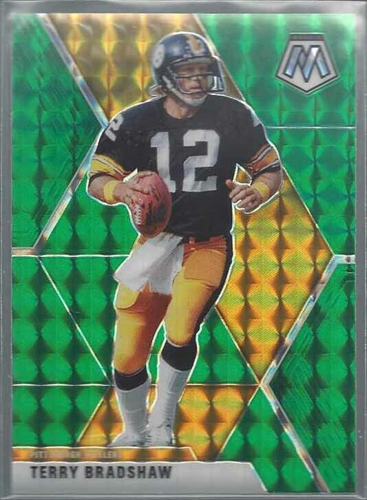 TERRY BRADSHAW 2020 PANINI MOSAIC GREEN PRIZM #171