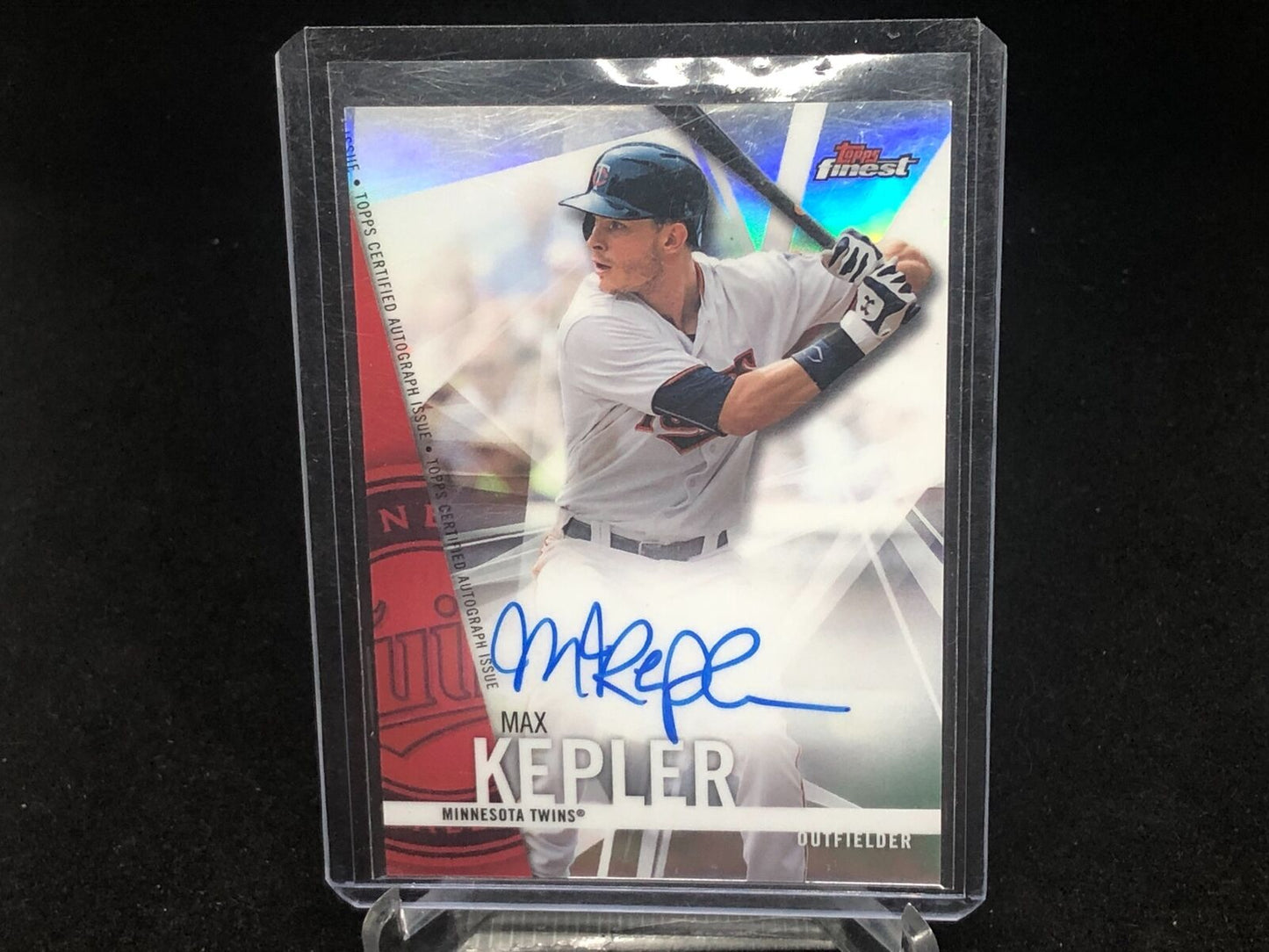 MAX KEPLER 2017 TOPPS FINEST REFRACTOR ON CARD AUTO