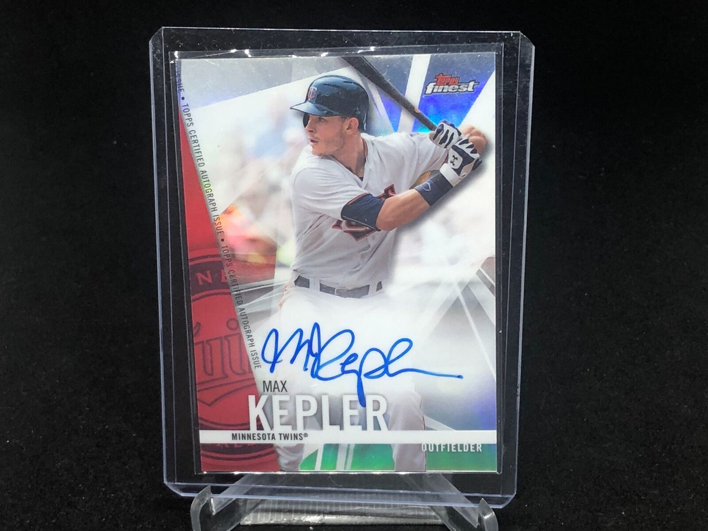 MAX KEPLER 2017 TOPPS FINEST REFRACTOR ON CARD AUTO
