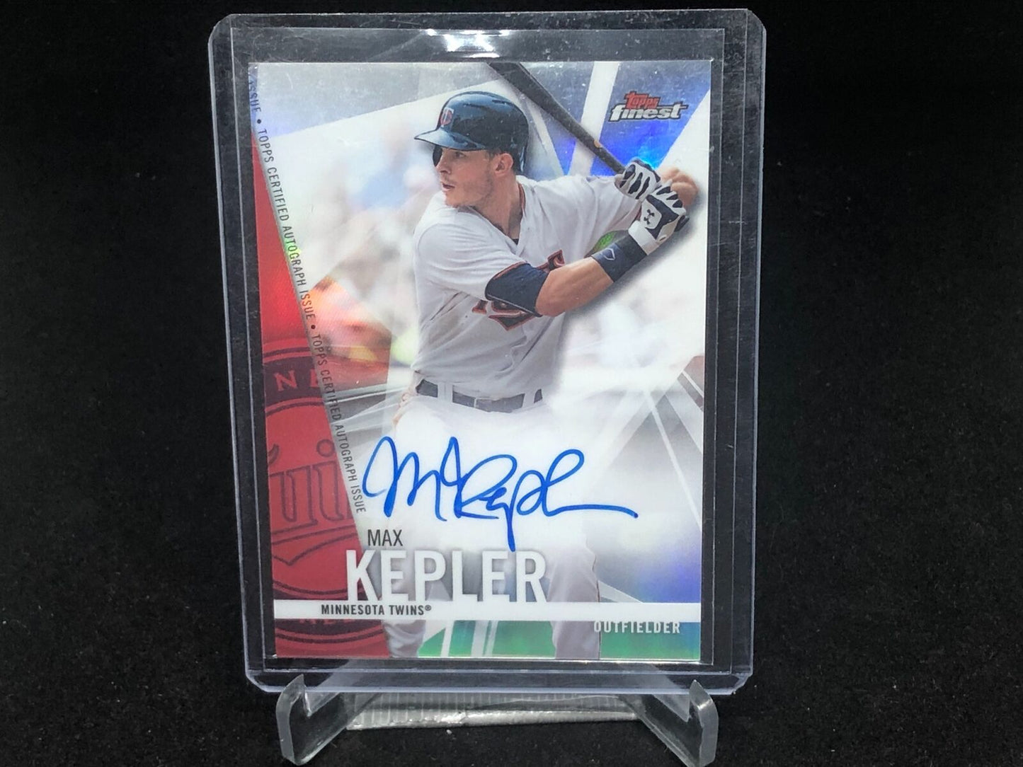 MAX KEPLER 2017 TOPPS FINEST REFRACTOR ON CARD AUTO
