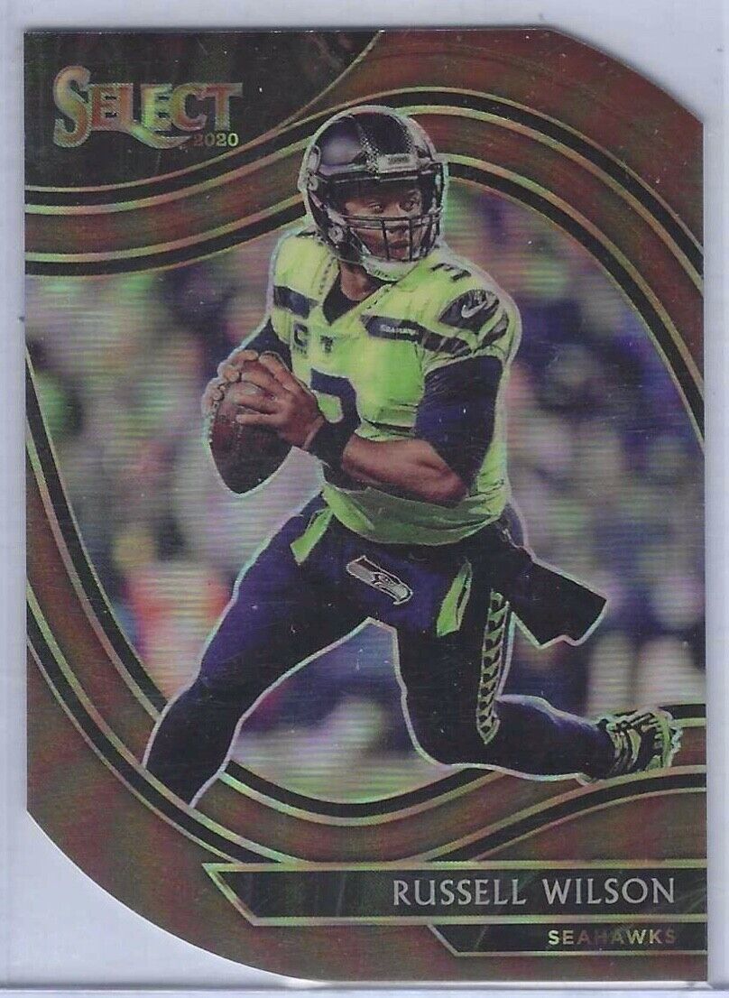 RUSSELL WILSON 2020 PANINI SELECT BRONZE FIELD LEVEL DIE CUT #D /355