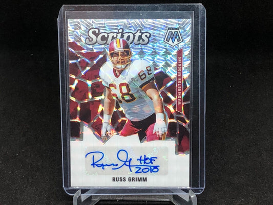 RUSS GRIMM 2020 PANINI MOSAIC SCRIPTS MOSAIC PRIZM AUTO