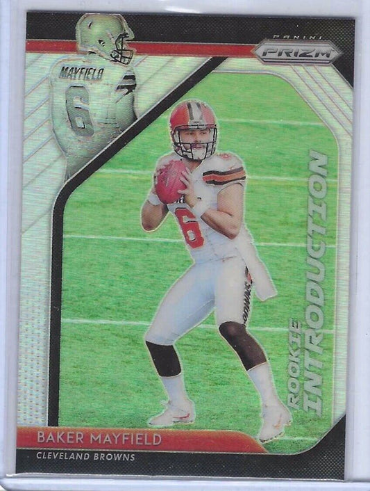 BAKER MAYFIELD 2018 PANINI PRIZM ROOKIE INTRODUCTIONS SILVER PRIZMS RC #RI-1