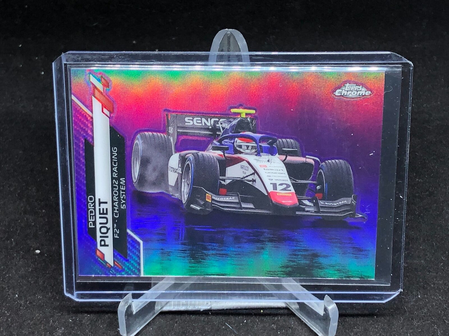 PEDRO PIQUET 2020 TOPPS CHROME F1 PURPLE REFRACTOR #D 162/399