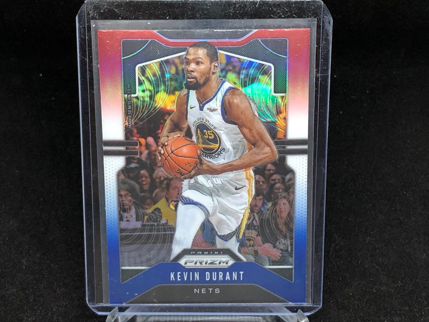 KEVIN DURANT 2019-20 PANINI PRIZM RED WHITE BLUE PRIZMS # 210