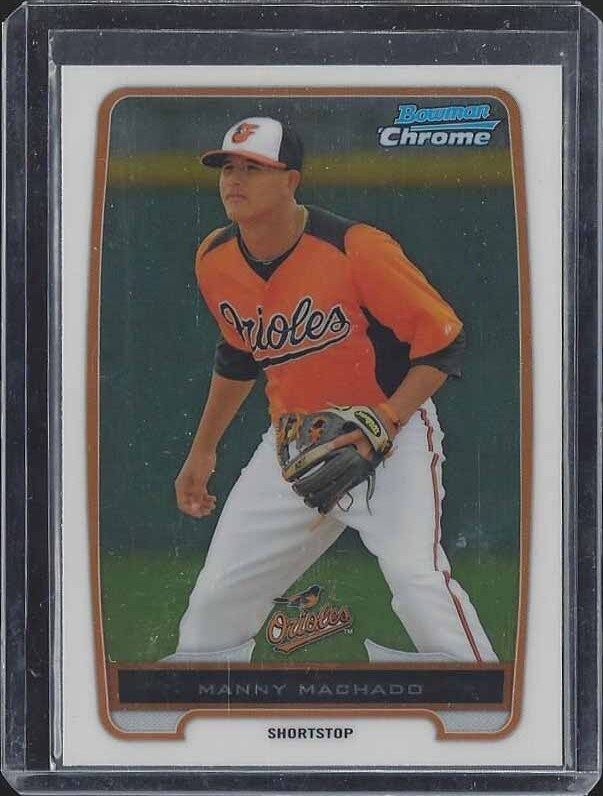MANNY MACHADO 2012 BOWMAN CHROME ORIOLES PROSPECT #217