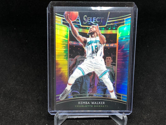 KEMBA WALKER 2018-19 PANINI SELECT CONCOURSE TIE DYE PRIZM #D /25