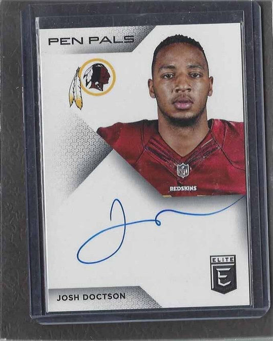 JOSH DOCTSON 2016 ELITE PEN PALS ON CARD ROOKIE AUTO RC