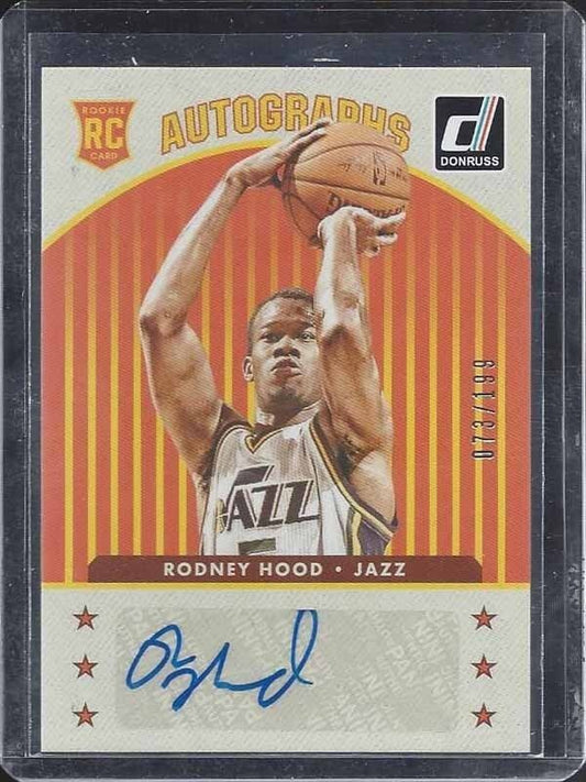 RODNEY HOOD 2014-15 DONRUSS ROOKIE AUTOGRAPHS AUTO RC #D 73/199