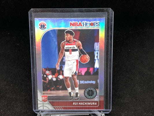 RUI HACHIMURA 2019-20 PANINI HOOPS PREMIUM STOCK SILVER PRIZM RC # 206