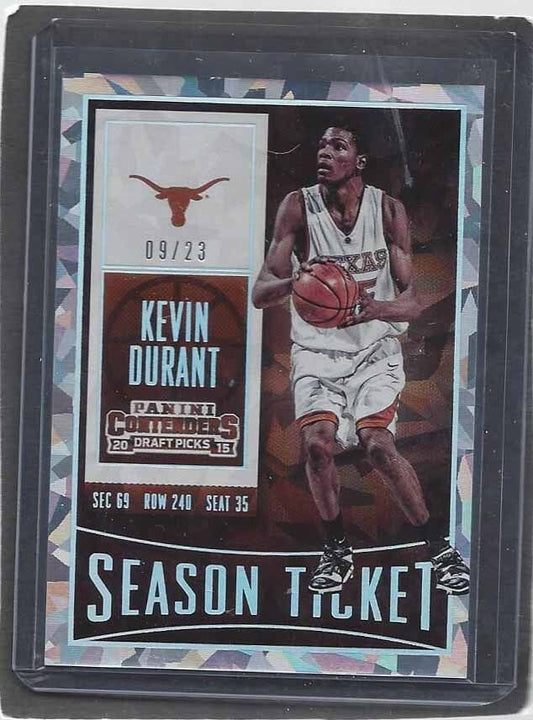 KEVIN DURANT 2015 PANINI CONTENDERS DRAFT PICKS CRACKED ICE #D 9/23