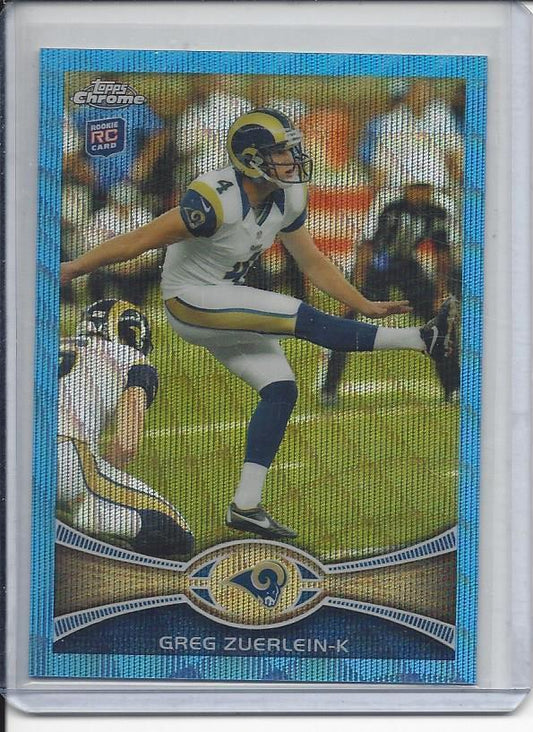 GREG ZUERLEIN 2012 TOPPS CHROME BLUE WAVE REFRACTOR ROOKIE SP RC #197