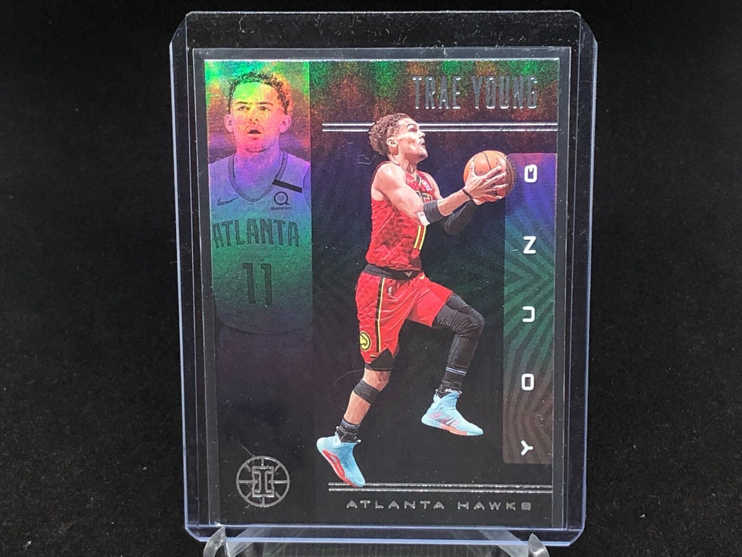 TRAE YOUNG 2019-20 PANINI ILLUSIONS SAPPHIRE # 136