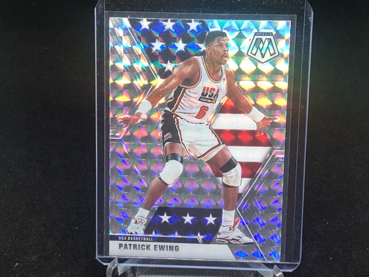 PATRICK EWING 2019-20 PANINI MOSAIC SILVER MOSAIC PRIZM # 253