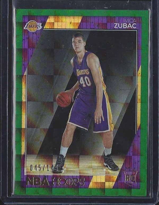 IVICA ZUBAC 2016-17 NBA HOOPS GREEN LAKERS ROOKIE RC #D 45/149