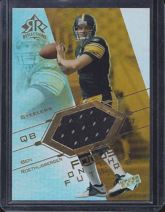BEN ROETHLISBERGER 2004 UPPER DECK REFLECTIONS FOCUS ON THE FUTURE JERSEY RC