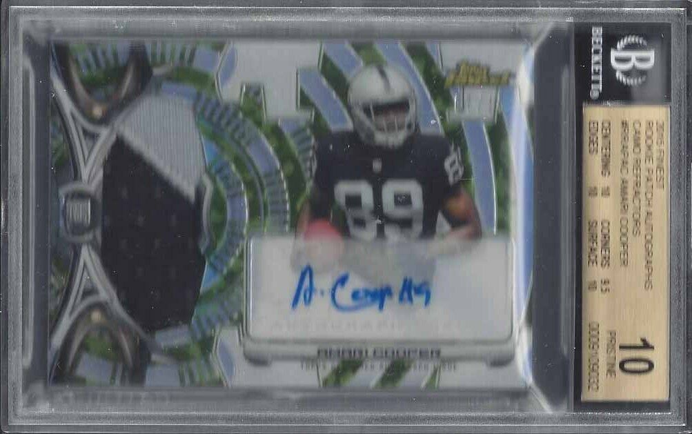AMARI COOPER 2015 FINEST CAMO 2CL RPA PATCH AUTO RC #D 7/15 BGS 10 10 AU POP 1/1