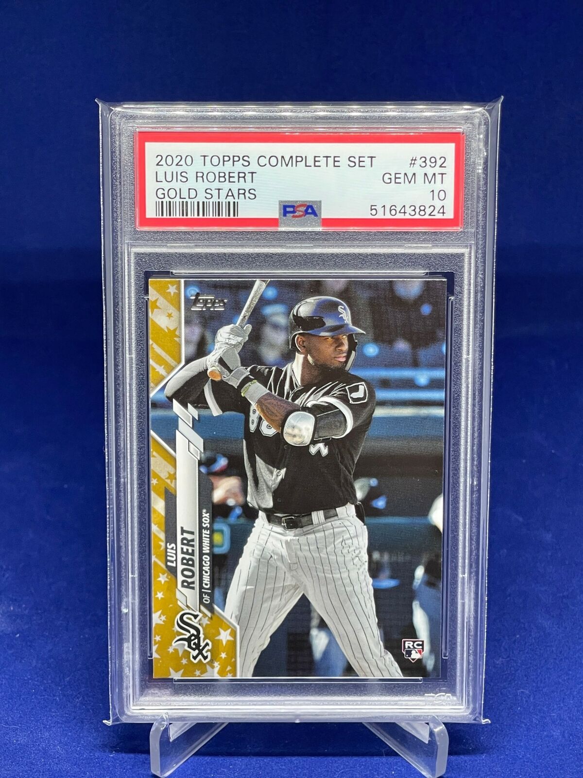 LUIS ROBERT 2020 TOPPS COMPLETE SET GOLD STARS SP ROOKIE RC #392 PSA 10 GEM MINT
