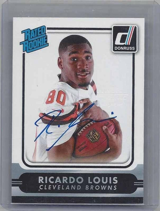 RICARDO LOUIS 2016 DONRUSS RATED ROOKIE PERSONAL EDN ON CARD SSP ROOKIE AUTO RC