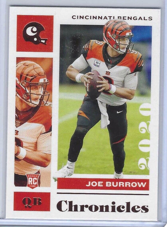 JOE BURROW 2020 PANINI CHRONICLES BRONZE ROOKIE RC #19