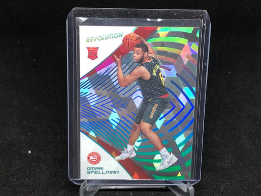 OMARI SPELLMAN 2018-19 PANINI REVOLUTION CUBIC RC #D 2/50