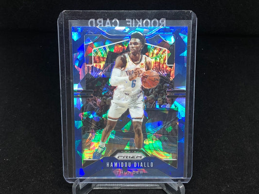 HAMIDOU DIALLO 2019-20 PANINI PRIZM BLUE CRACKED ICED PRIZM #D 78/99