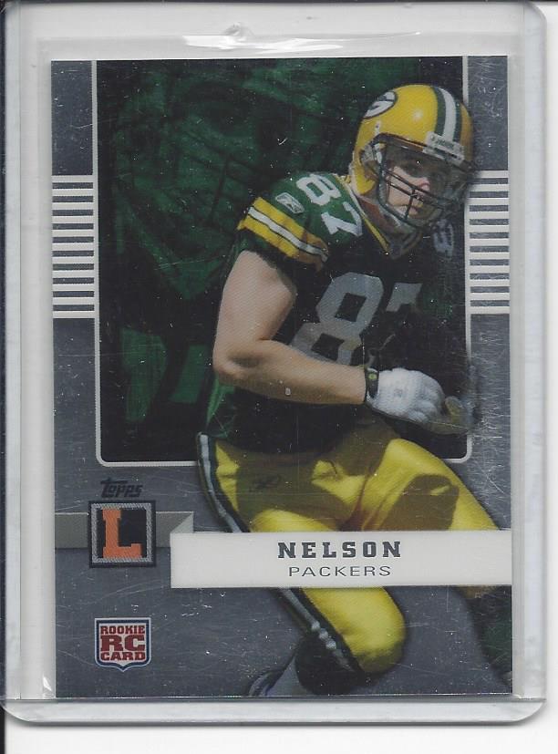 JORDY NELSON 2009 TOPPS LETTERMEN PACKERS TRUE ROOKIE RC #D 2/419