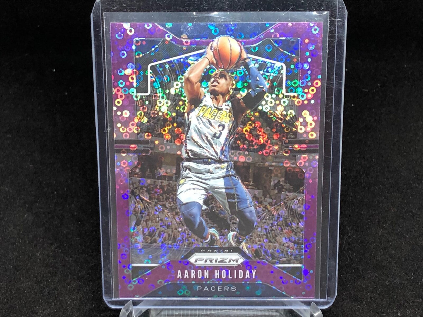 AARON HOLIDAY 2019-20 PANINI PRIZM FAST BREAK PURPLE PRIZMS #D 33/75