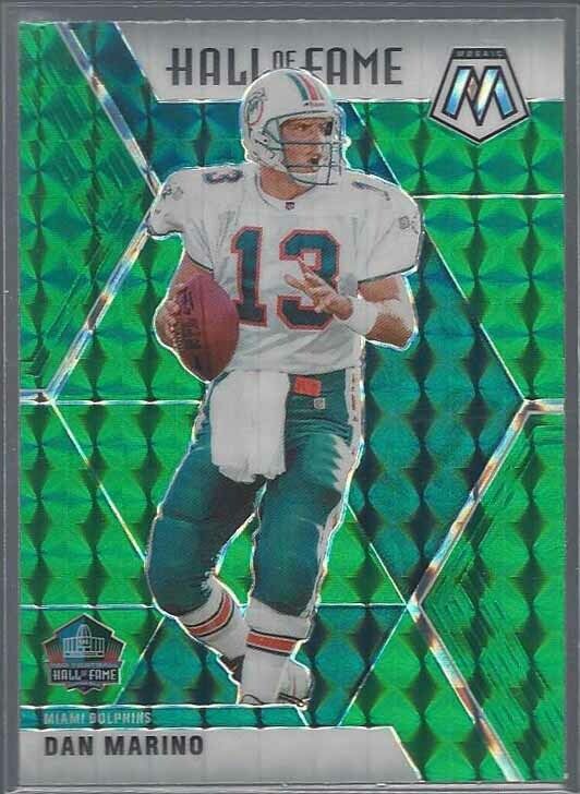 DAN MARINO 2020 PANINI MOSAIC HALL OF FAME GREEN PRIZM #292