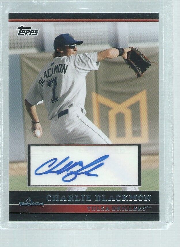 CHARLIE BLACKMON 2010 TOPPS PRO DEBUT AUTO PROSPECT