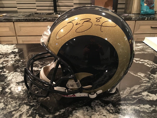 SAM BRADFORD AUTOGRAPHED FULL SIZE AUTHENTIC PRO LINE RAMS HELMET w/ COA