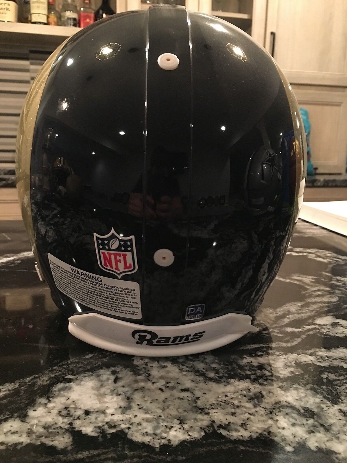 SAM BRADFORD AUTOGRAPHED FULL SIZE AUTHENTIC PRO LINE RAMS HELMET w/ COA