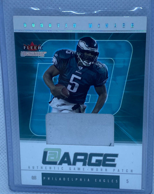 DONOVAN MCNABB 2004 FLEER GENUINE @ AT LARGE PATCH #D 72/75