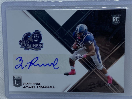 ZACH PASCAL 2017 PANINI DONRUSS COLLEGIATE ELITE ROOKIE AUTO RC #209