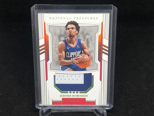 JEROME ROBINSON 2018-19 NATIONAL TREASURES 2 CLR ROOKIE PATCH RC #D 6/25