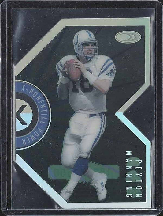 PEYTON MANNING 1999 DONRUSS X-PONENTIAL POWER ACETATE DIE CUT COLTS #D 1830/2500