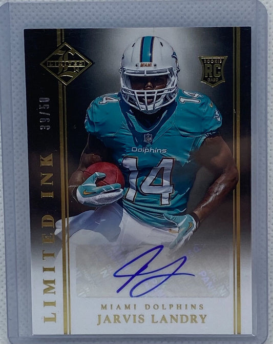 JARVIS LANDRY 2014 PANINI LIMITED GOLD LIMITED INK ROOKIE AUTO RC #D 39/50