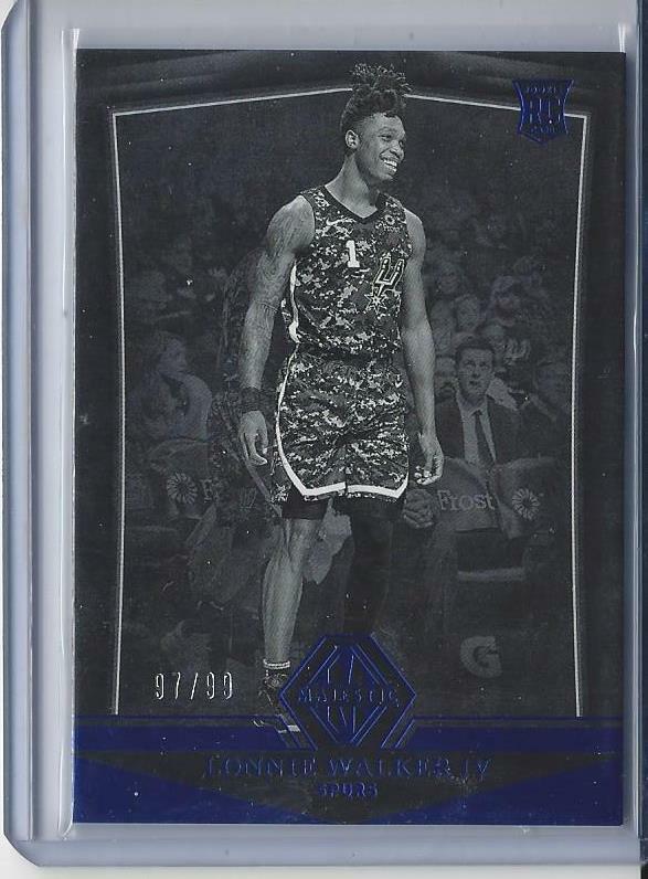 LONNIE WALKER IV 2018-19 PANINI CHRONICLES MAJESTIC BLUE RC #D 97/99