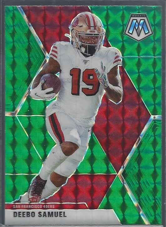 DEEBO SAMUEL 2020 PANINI MOSAIC GREEN PRIZM #177