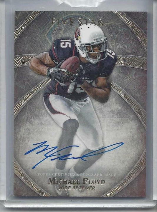 MICHAEL FLOYD 2014 TOPPS 5 FIVE STAR CARDINALS ON CARD AUTO