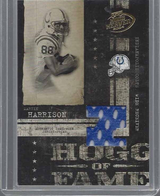 MARVIN HARRISON 2004 PLAYOFF HOGG HEAVEN HOGG OF FAME PATCH #D 23/25