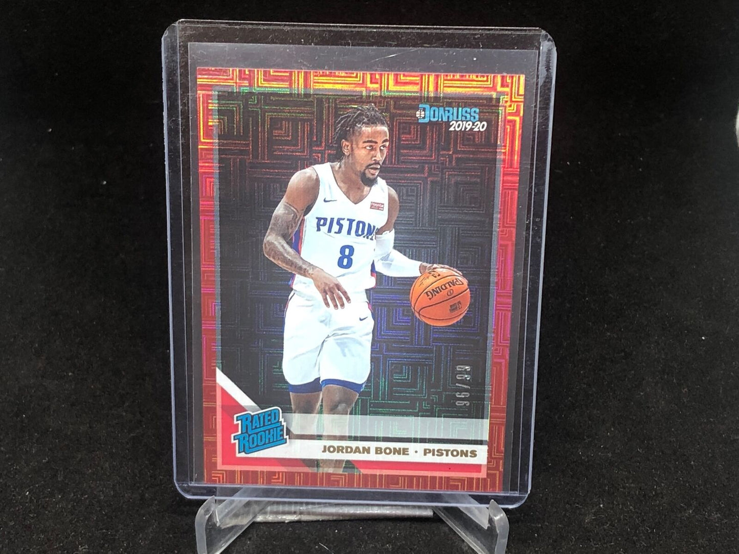 JORDAN BONE 2019-20 PANINI DONRUSS CHOICE RED INFINITE RATED ROOKIE RC #D 96/99