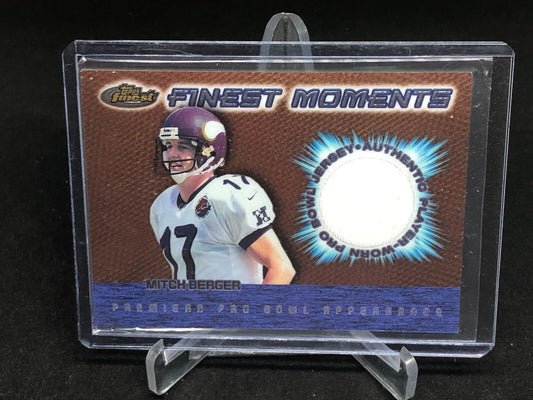 MITCH BERGER 2000 TOPPS FINEST MOMENTS PRO BOWL JERSEY RELIC