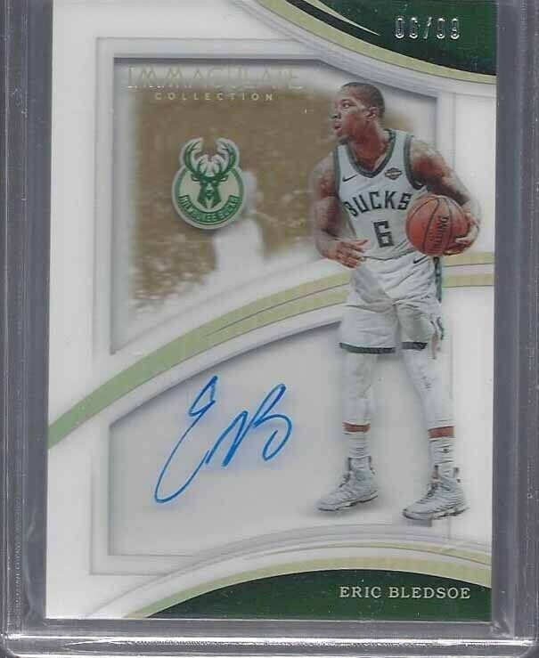 1/1 ERIC BLEDSOE 2017-18 IMMACULATE ACETATE SHADOWBOX AUTO #D 6/99 HIS JERSEY #6