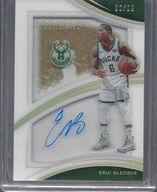 1/1 ERIC BLEDSOE 2017-18 IMMACULATE ACETATE SHADOWBOX AUTO #D 6/99 HIS JERSEY #6