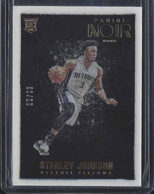 STANLEY JOHNSON 2015-16 PANINI NOIR BLACK ACETATE ROOKIE RC #D 5/99
